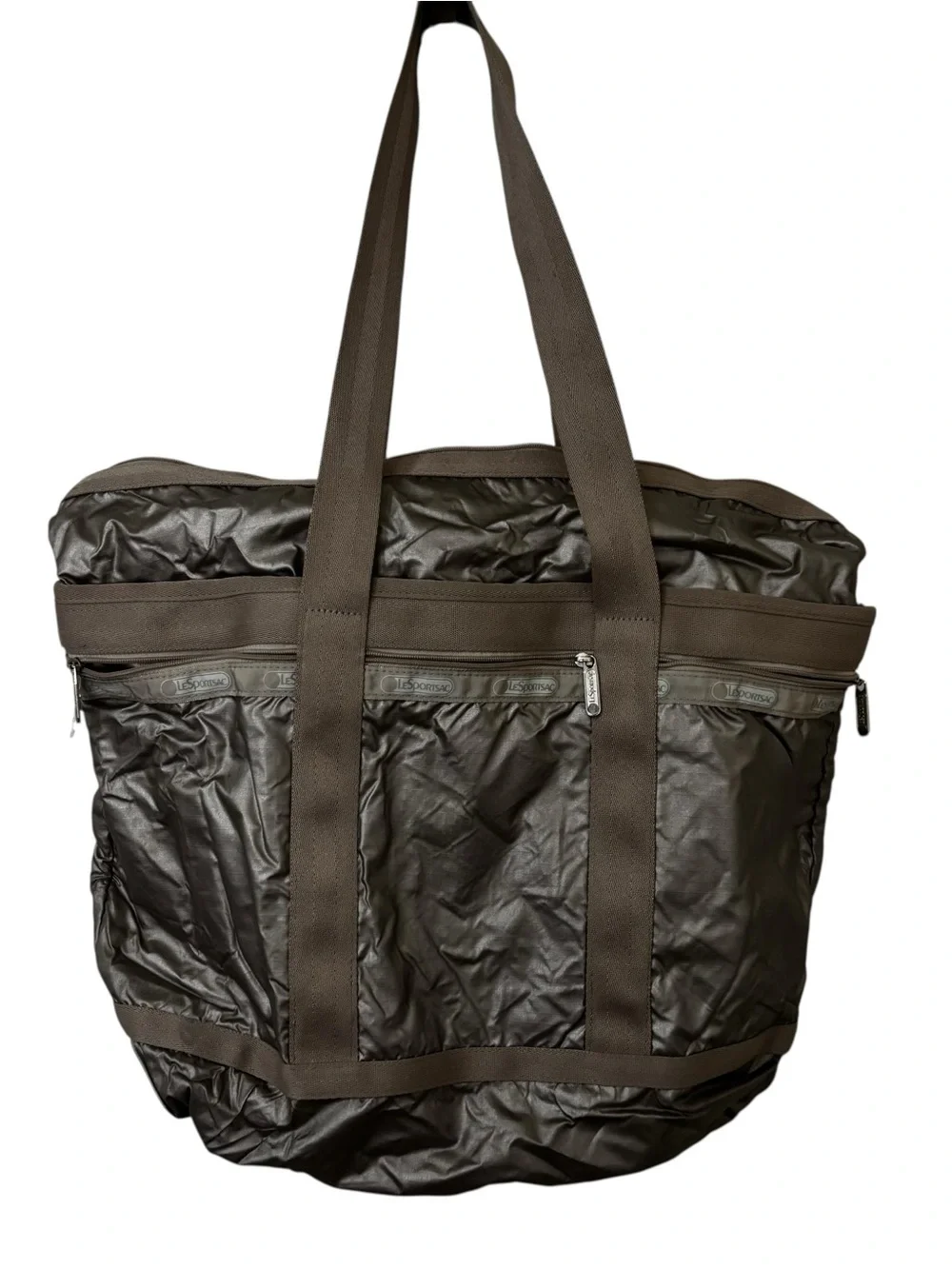 Lesportsac Pearl Lightning Shimmer Tote in Pearl